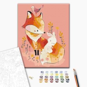 Peinture par numéros - Fox and Rabbit