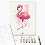 Peinture par numéros - Friendly Flamingo