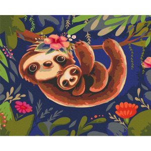 Peinture par numéros - Friendly Sloths