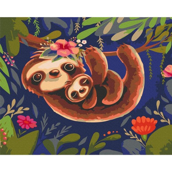 Peinture par numéros - Friendly Sloths