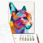 Peinture par numéros - Geometric Cat