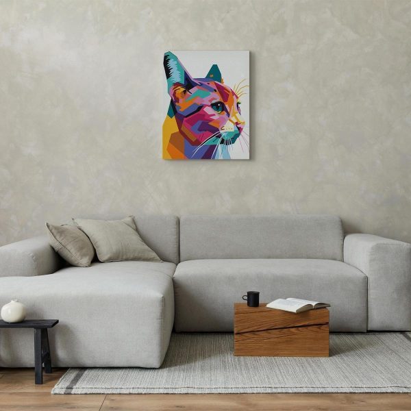 Peinture par numéros - Geometric Cat