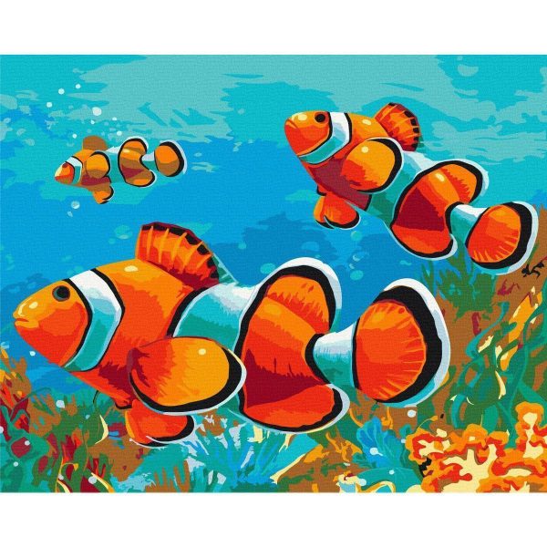 Peinture par numéros - Gold Fishes
