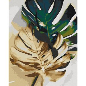 Peinture par numéros - Golden Monstera
