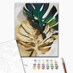 Peinture par numéros - Golden Monstera