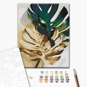 Peinture par numéros - Golden Monstera