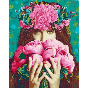 Peinture par numéros - Green-Eyed Woman