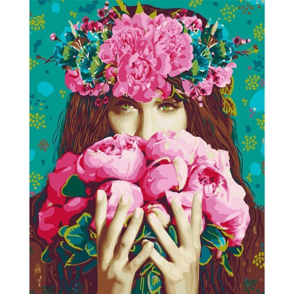 Peinture par numéros - Green-Eyed Woman