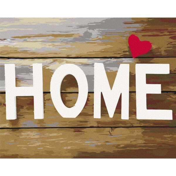 Peinture par numéros - Home with Heart