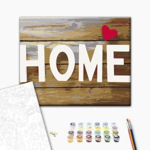 Peinture par numéros - Home with Heart