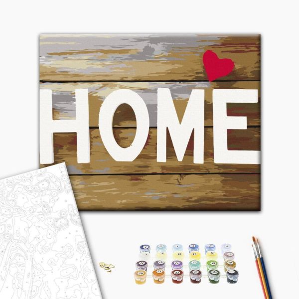 Peinture par numéros - Home with Heart