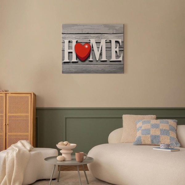 Peinture par numéros - Home with Red Heart