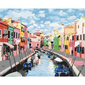 Peinture par numéros - Houses in Burano