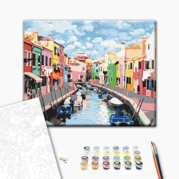 Peinture par numéros - Houses in Burano