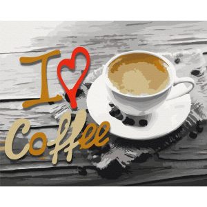 Peinture par numéros - I Love Coffee