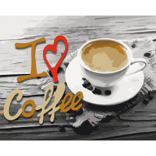 Peinture par numéros - I Love Coffee