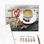 Peinture par numéros - I Love Coffee