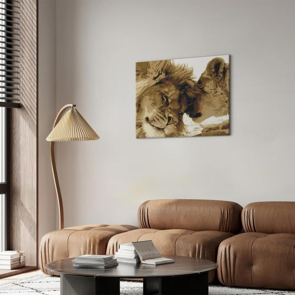 Peinture par numéros - Lions In Love