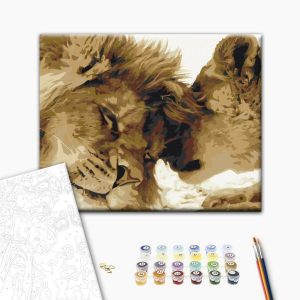 Peinture par numéros - Lions In Love