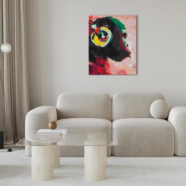 Peinture par numéros - Monkey In Headphones