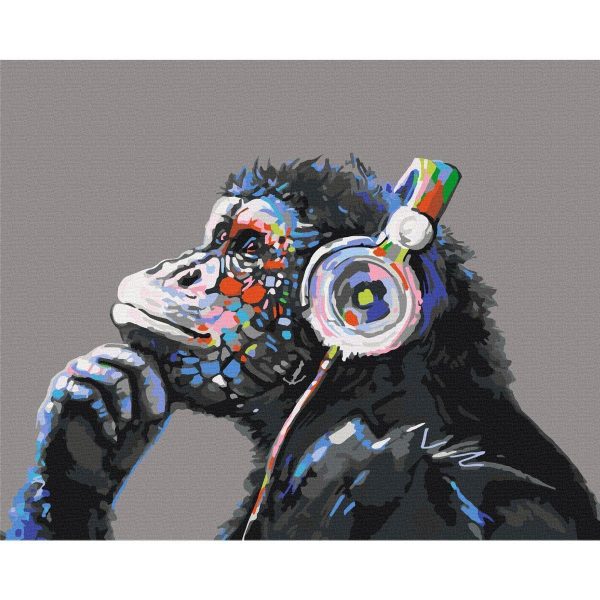 Peinture par numéros - Musical Monkey