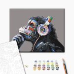 Peinture par numéros - Musical Monkey