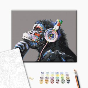 Peinture par numéros - Musical Monkey