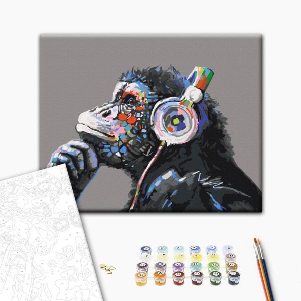 Peinture par numéros - Musical Monkey