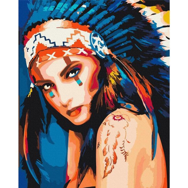 Peinture par numéros - Native American Girl