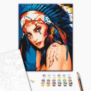 Peinture par numéros - Native American Girl