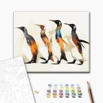 Peinture par numéros - Penguin Family