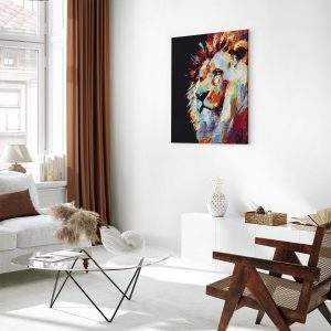Peinture par numéros - Portrait of a Colourful Lion
