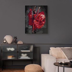 Peinture par numéros - Red Dress