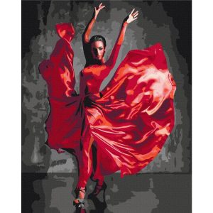 Peinture par numéros - Red Dress