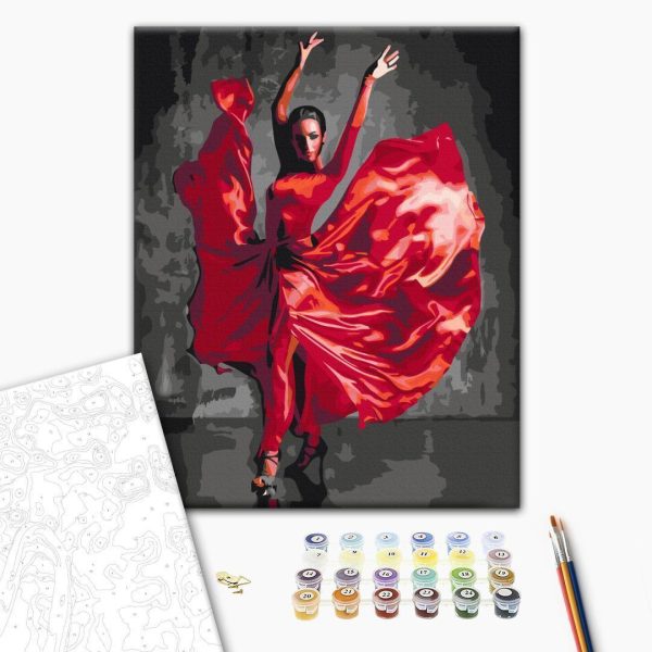Peinture par numéros - Red Dress