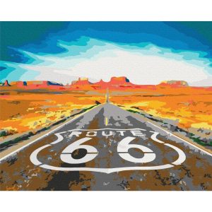 Peinture par numéros - Route 66