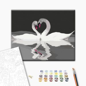 Peinture par numéros - Swan Couple