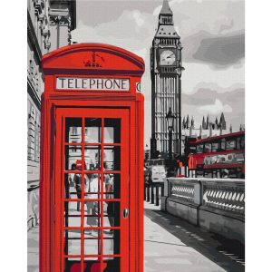 Peinture par numéros - Telephone Booth