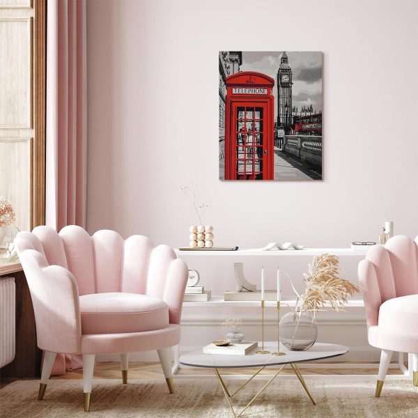 Peinture par numéros - Telephone Booth
