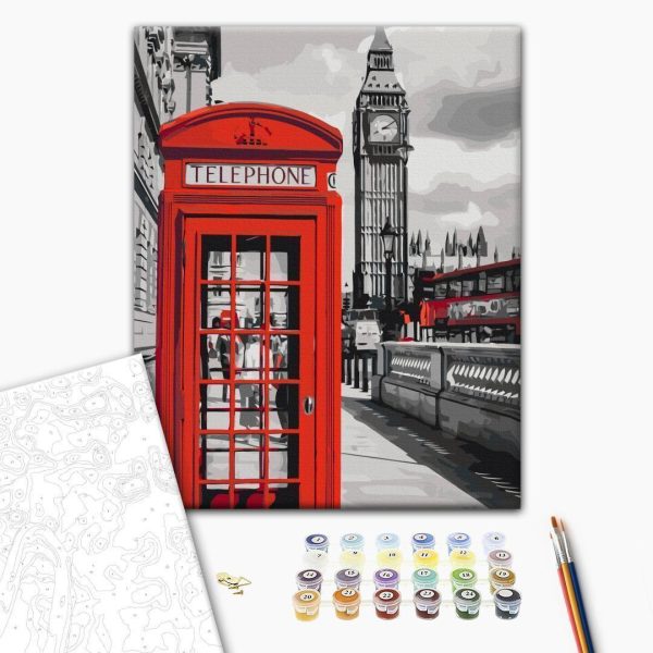 Peinture par numéros - Telephone Booth