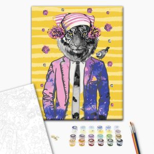 Peinture par numéros - Tiger in Hat