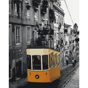 Peinture par numéros - Tram in Lisbon