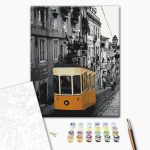 Peinture par numéros - Tram in Lisbon