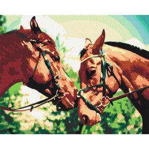 Peinture par numéros - Two Horses