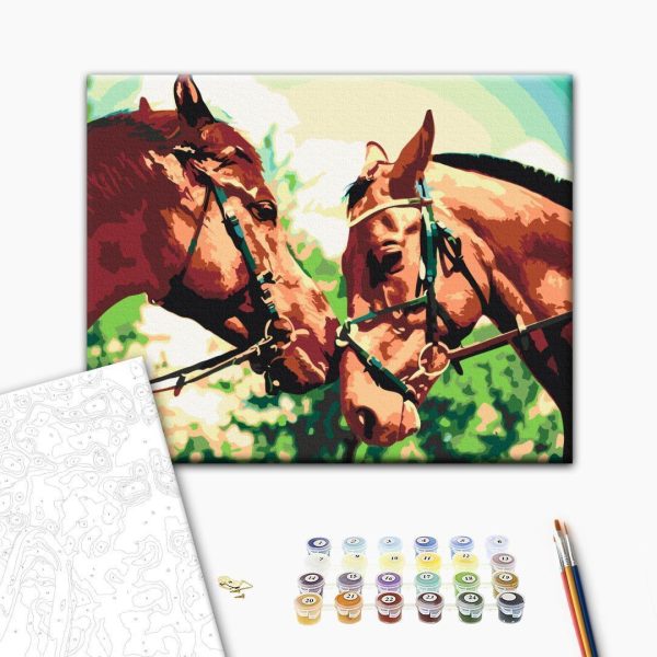 Peinture par numéros - Two Horses