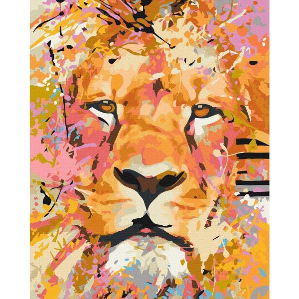 Peinture par numéros - Watchful Lion