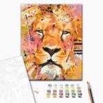 Peinture par numéros - Watchful Lion