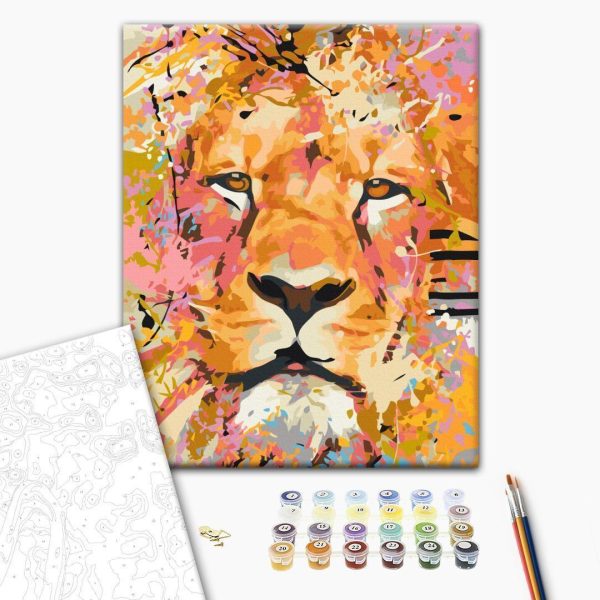 Peinture par numéros - Watchful Lion
