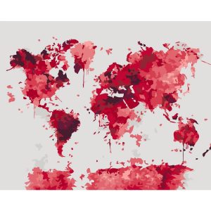 Peinture par numéros - Watercolor Map