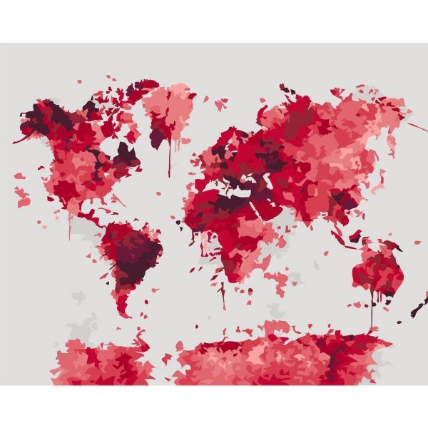 Peinture par numéros - Watercolor Map